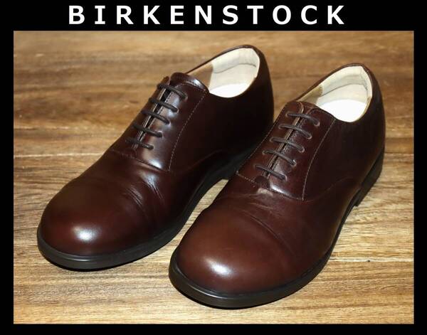即決【未使用】 BIRKENSTOCK ★ ダレン レザーシューズ (41/26.5cm) ★ ビルケンシュトック Dalen 国内正規品 ブラウン 併