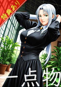 姫木可憐 ひめき かれん DISCIPLINE ディシプリン ポスター A4 アニメ イラスト ファンアート アートポスター 美女 レトロ ゲーム S-26356