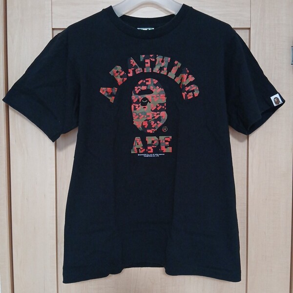 ☆A BATHING APE × シン・ゴジラ☆コラボ ☆4店舗限定激レアTシャツ☆カモフラージュ☆ブラック☆黒☆半袖☆ヴィンテージ☆マイナスワン☆