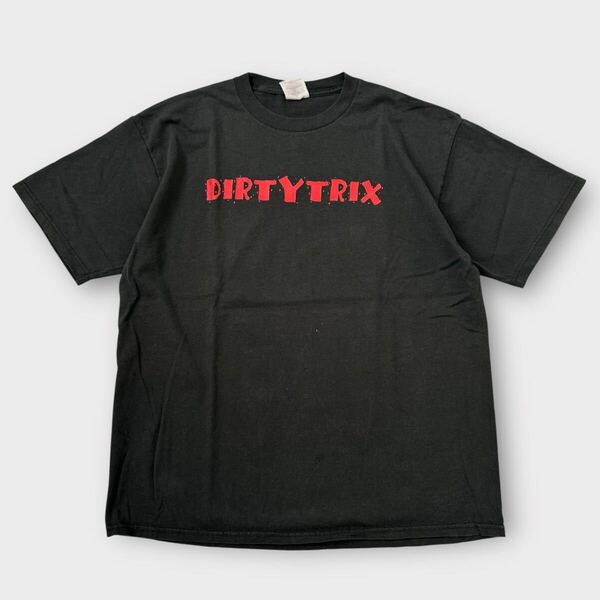 【送料無料】00s JERZEES 半袖Tシャツ XL ブラック 古着 ビンテージ ヴィンテージ USA古着 Tシャツ ロゴ 半袖 L
