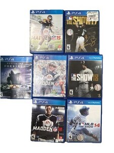 PS4 PlayStation 4 Game Lot MLB The Show 14 17 18 Madden 18 17 15 Destiny 2 海外 即決