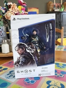 Ghost of Tsushima Jin Sakai Samurai Action Figure Statue Sony PlayStation PS5 (A 海外 即決