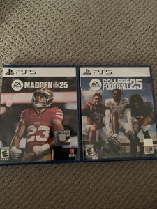 Lot Of 2 lightly Used PlayStation 5 Games Madden 25 & Colllege Football 25 海外 即決