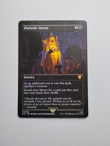 Diabolic Intent (Borderless) Commander: the Lord of the Rings 海外 即決