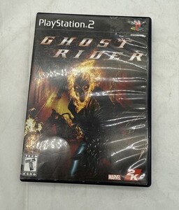 Sony PlayStation 2 Ghost Rider Video Game W/Manual PS2 Marvel black label 2007 海外 即決