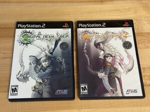 SMT Digital Devil Saga 1 and 2 (PlayStation 2) - 2 Complete PS2 Games w/ Manuals 海外 即決