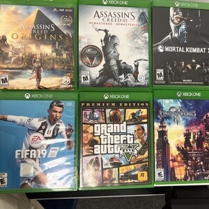 Xbox One Games Bundle, 6 Games, FIFA19, Kingdom Hearts 3, GTA 5, Mortal KombatXL 海外 即決
