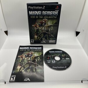 Marvel Nemesis Rise of the Imperfects (Playstation 2 PS2) Complete Black Label 海外 即決