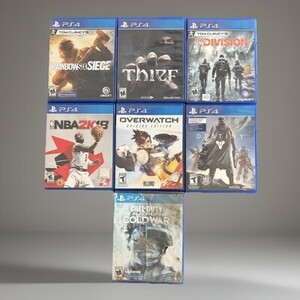 Lot Of 7 PlayStation 4 PS4 Video Games COD, Destiny, Thief, The Division & More 海外 即決