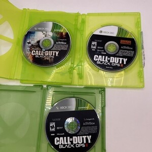 Call of Duty Black Ops 1, II 2 & III 3 XBOX 360 Microsoft Discs Only Lot Bundle 海外 即決