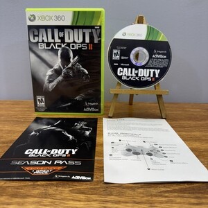 Call of Duty Black Ops II Xbox 360 Complete Season Pass Manual Tested Video Game 海外 即決