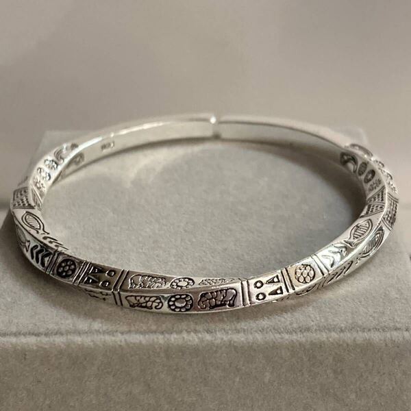 【匿名配送】ツイスト バングル ブレスレット ヴィンテージ レトロ silver925刻印 メンズレディースアクセサリーシルバー アクセサリー