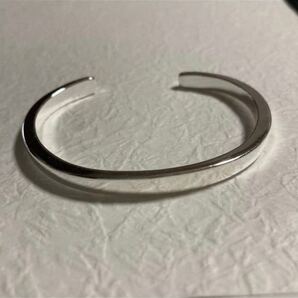 【匿名配送】s925 プレーンシルバーバングル ブレスレット バングル メンズ レディース 着けやすい シンプルナバホ