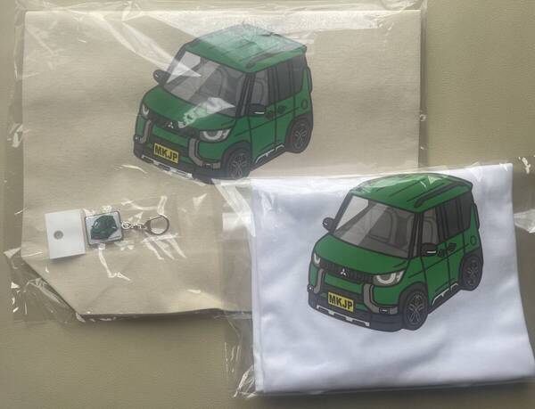 三菱 デリカミニ Tシャツ,エコバッグ,キーホルダー 3点セット