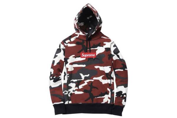 サマー最終セール 超希少新品同様 シュプリーム Supreme ボックスロゴ スウェットパーカー 迷彩 ストリート 国内正規品