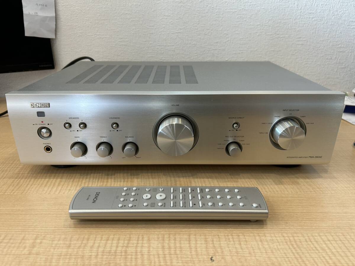 【ジャンク品 】 DENON プリメインアンプ PMA-390AE リモコン Yahoo!オークション -「pma-390ae」の落札相場・落札価格