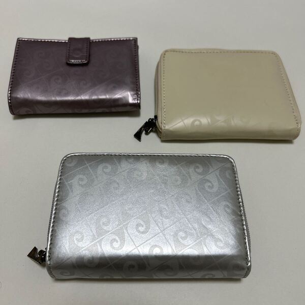 ☆未使用-展示品☆ ◆Pierre Cardin ピエールカルダン 財布 3点セット◆ かぶせ ラウンドジップ Wホック ソフティ【送料無料】0610