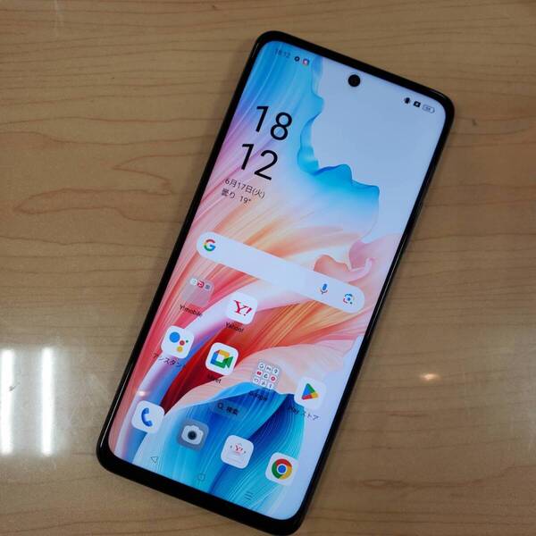新品同様品!Y!mobile SIMフリー OPPO A79 5G 4GB/128GB A303OP ミステリーブラック SIMフリー 送料込 即決!!