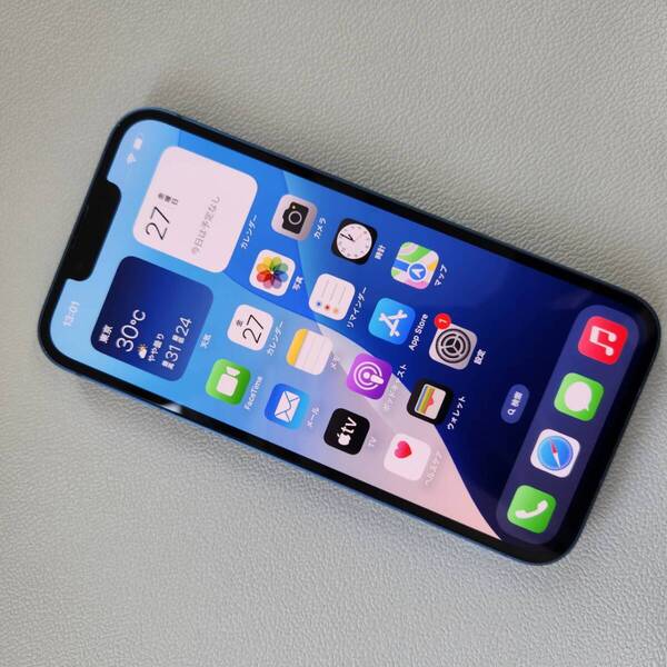 美品!Apple iPhone13 256GB MLNH3/A ブルー バッテリー100% SIMフリー 送料込 即決!!