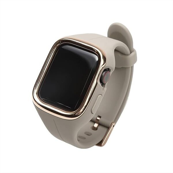 Apple Watch用 一体型シリコンバンド グレージュ Series 4~9,SE,SE2 38mm/40mm/41mm対応 アップルウォッチ
