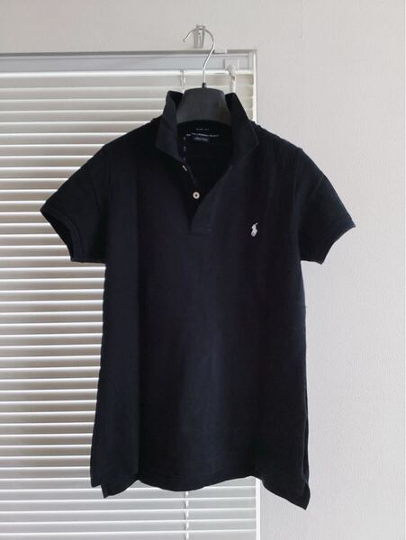 【RALPH LAUREN SPORT】ラルフローレンスポーツ スリムフィット ポロシャツ ブラック Mサイズ相当