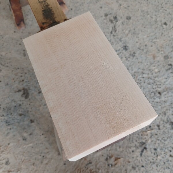 角材-1022【20.3×12×4.8cm】 国産ひのき 【柾目】 角材 彫刻 木工 一枚板 無垢材 桧 檜 DIY