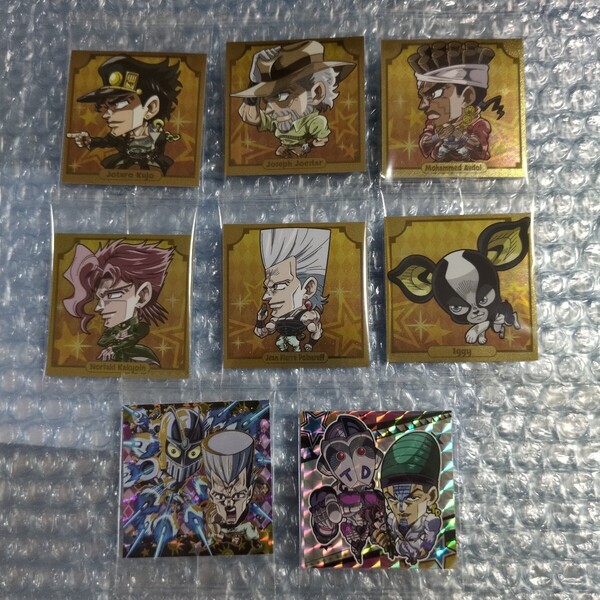 ジョジョの奇妙な冒険 にふぉるめーしょん ウエハースシール 3部 承太郎 ジョセフ アブドゥル 花京院 ポルナレフ イギー テレンス