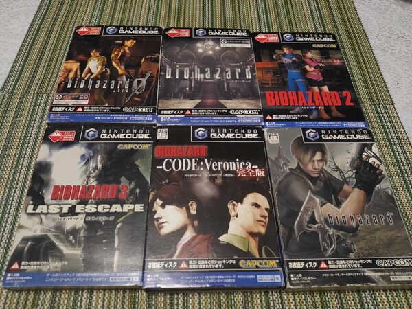 バイオハザード バイオハザード2 バイオハザード3 コードベロニカ 0 4 ゲームキューブ版一式/CAPCOM カプコン GC BIOHAZARD Resident Evil
