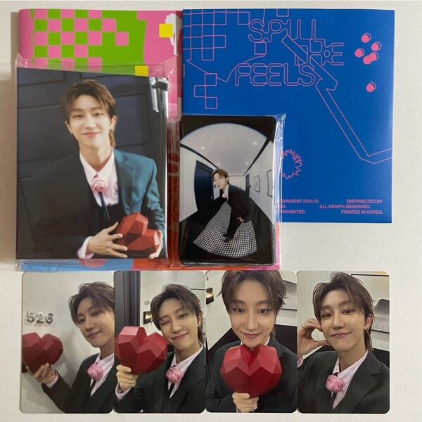 SEVENTEEN THE8 ミンハオ SPILL THE FEELS CARAT盤 バインダー トレカ 28枚 コンプ 検) セブチ カラット フォトカード