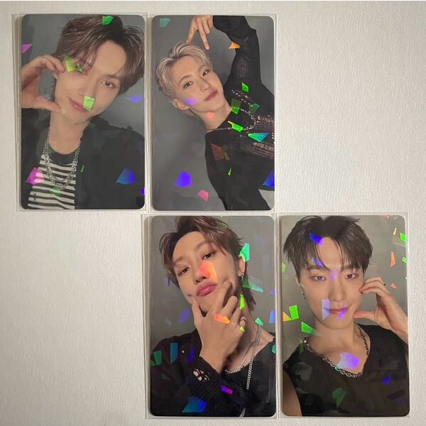 SEVENTEEN ジュン ホシ ミンハオ ディノ パフォチ SPILL THE FEELS Weverse JP ラキドロ 当選 トレカ 4枚 検) セブチ フォトカード