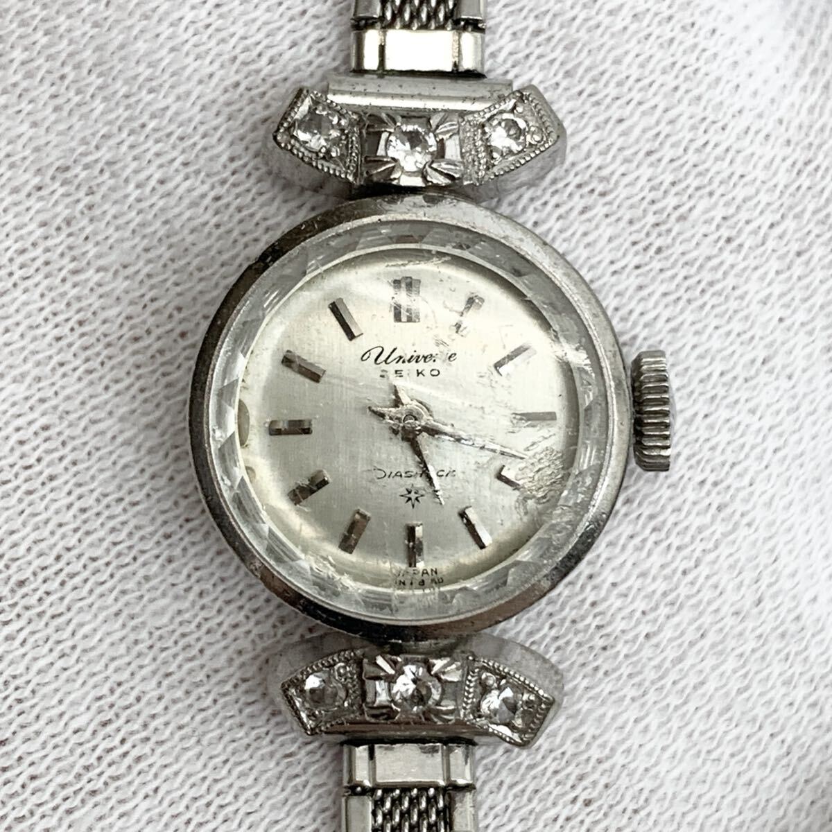 SEIKO Universe 手巻き 腕時計 K14WG 総重量33.17g
