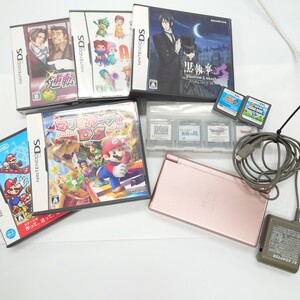 I3661 ゲーム機 ソフト まとめ Nintendo DS Lite USG-001マリオパーティ 黒執事 逆転検事 中古 ジャンク品 訳あり