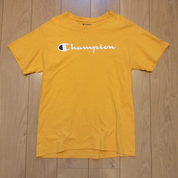 USA古着卸 Mサイズ Champion チャンピオン ロゴ刺繍 Tシャツ