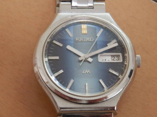 【動作品/ベルト新品/送料無料】SEIKO / セイコー★ロードマチック スペシャル 5206-6090★LM Special/自動巻/ブルー文字盤 /1973年5月製造