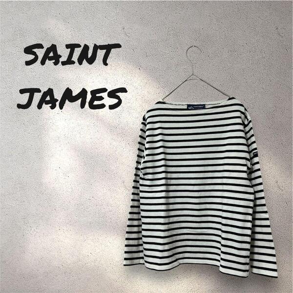 SAINT JAMES セントジェームス ウェッソン 長袖バスクシャツ XXS