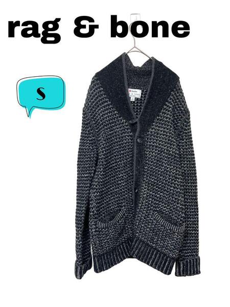 rag & bone ラグアンドボーン グレー系 ニットカーディガン S