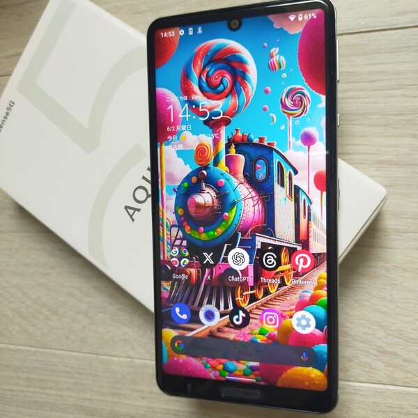 SHARP 「AQUOS sense 5G」 オリーブシルバー 綺麗な美品かと思います。 RAM4GB.ROM64GB Android13対応 SIMロック解除済み A004SH