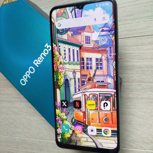 「OPPO Reno 3A 」 ホワイト 割と綺麗に見えます 便利なwifi共有機能 RAM6GB.ROM128GB SIMフリー Ymobile版