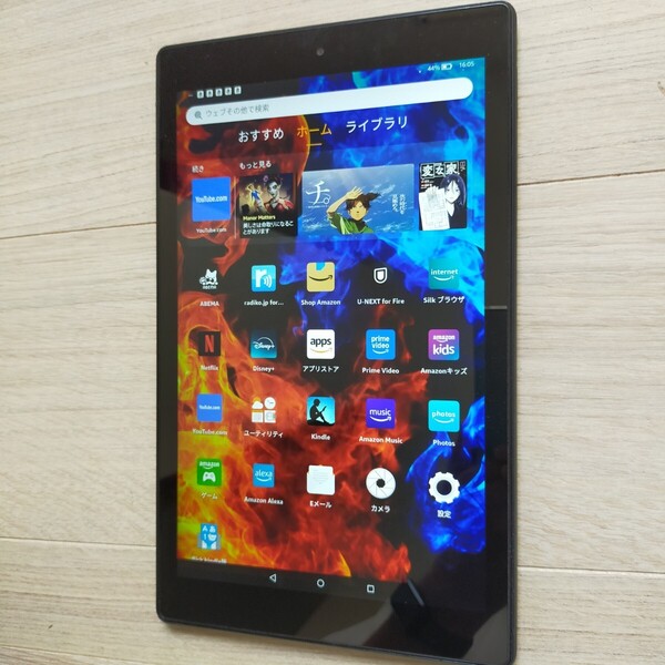 Amazon FIRE HD 10(第7世代) 動画視聴に最適の大きさです。 タブレット プライムビデオ視聴に