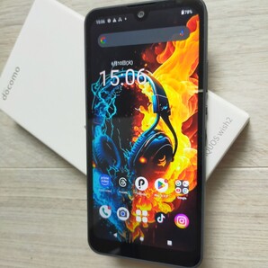 SHARP 「AQUOS wish2」 SH-51C チャコール SIMフリー すごく美品になります。 RAM4GB.ROM64GB Android14対応 安心のドコモ製品