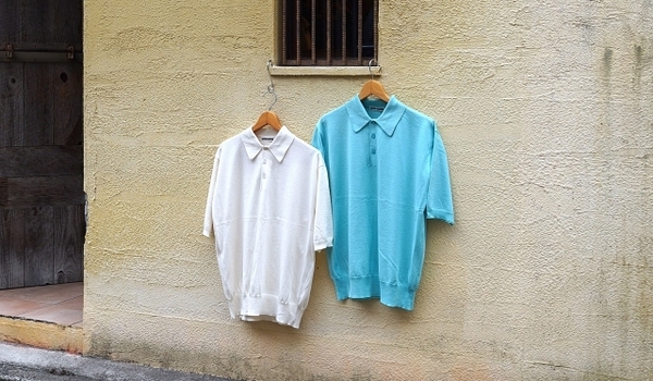 24ss KAPTAIN SUNSHINEキャプテンサンシャイン Cotton Knit Polo Shirt
