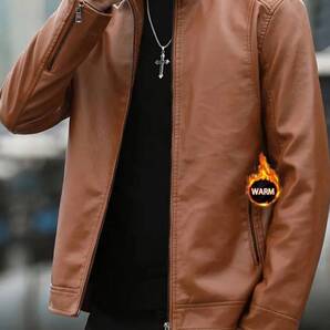 ライダースジャケット メンズ アウトドア 長袖 フェイクレザージャケット 革コート スリム 男性 アウター 防寒着 防水 通勤 通学 春秋冬