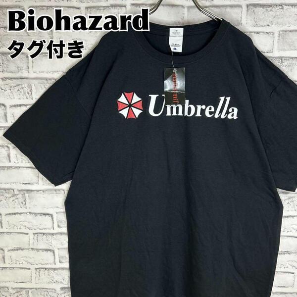 RESIDENT EVIL BIOHAZARD レジデントイービル バイオハザード アンブレラ社 00s Tシャツ 半袖 輸入品 春服 夏服 海外古着 ムービー ゲーム