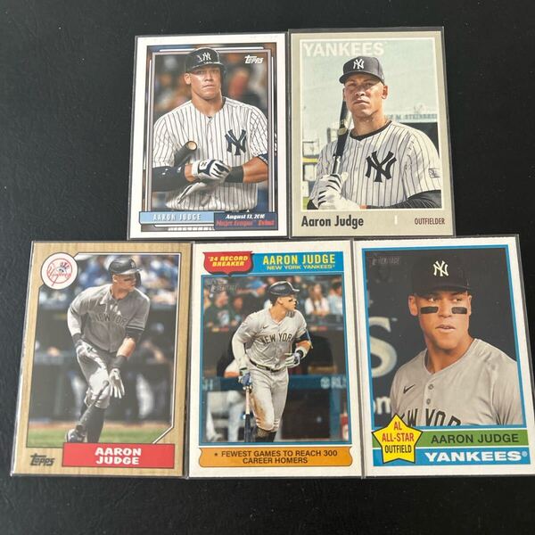 topps MLBカード アーロン・ジャッジ選手 5枚セット ニューヨーク・ヤンキース
