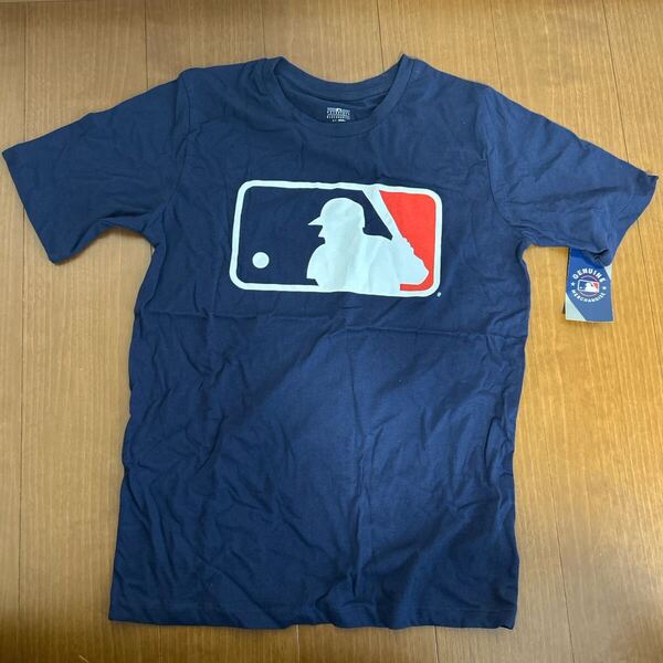 【日本未発売】MLB バッターマンロゴ Tシャツ ネイビー 半袖Tシャツ ユースサイズ XL