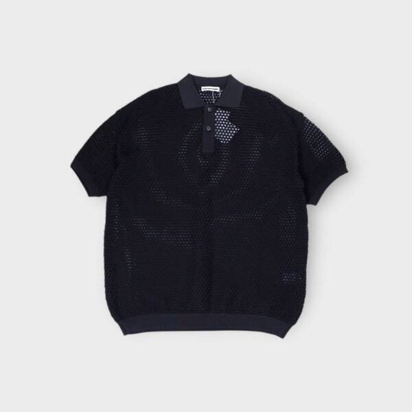 SOFTHYPHEN【CROCHET KNIT POLO SHIRT】