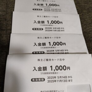 西松屋 株主優待 株主優待カード 西松屋チェーン