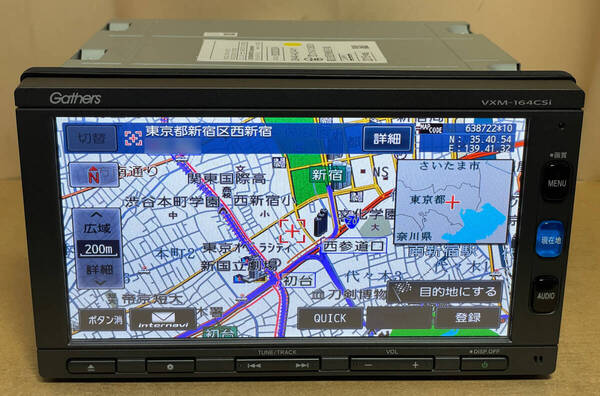 ホンダ 純正ナビ Gathersギャザズ VXM-164CSi(JVC KENWOOD製/7インチ/ワンセグ/セキュリティコードあり/動作確認)中古品