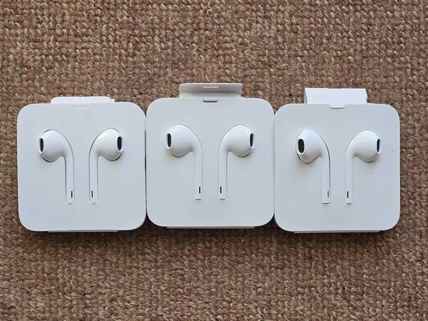 Apple iPhone Lightning イヤホン ライトニング 純正 未使用 3個セット