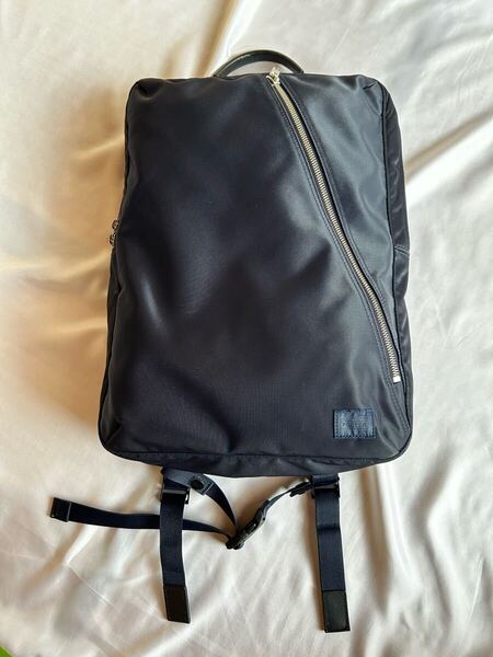 美品 PORTER ポーター リュック デイパック ネイビー